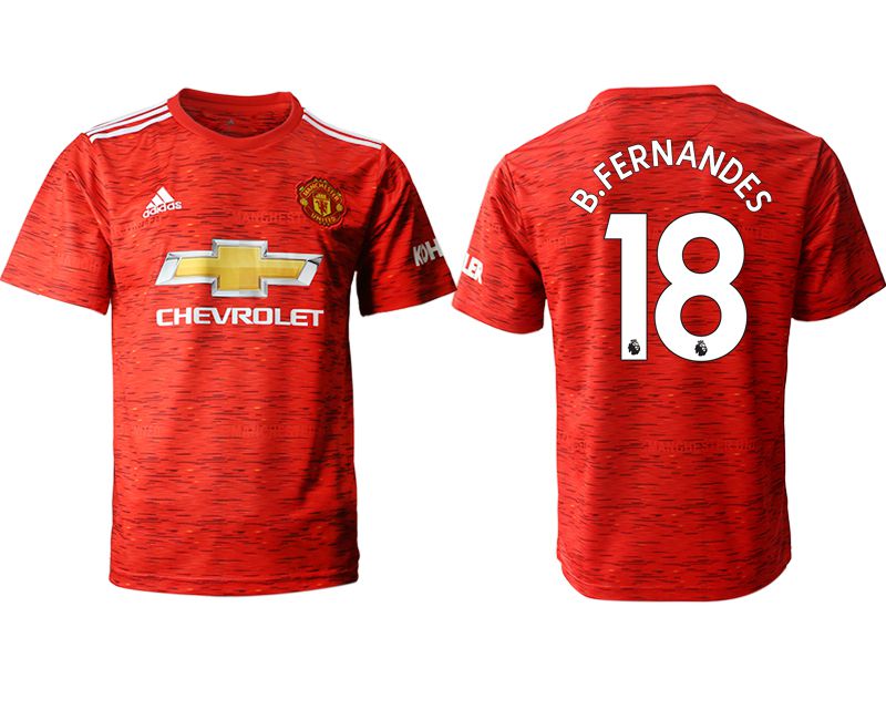 Men 2020-2021 club Manchester United home aaa version #18 red Soccer Jerseys->manchester united jersey->Soccer Club Jersey